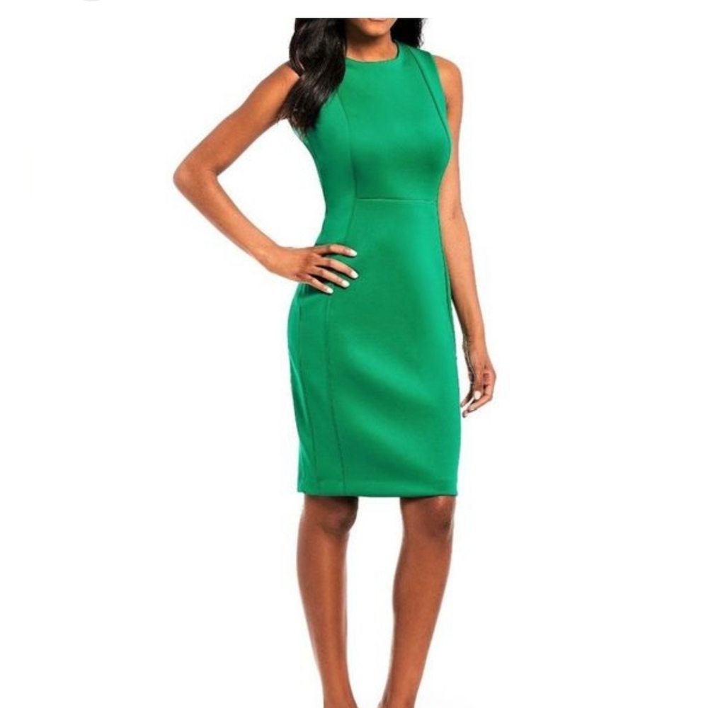 Calvin Klein Scuba Sheath pencil dress size 4